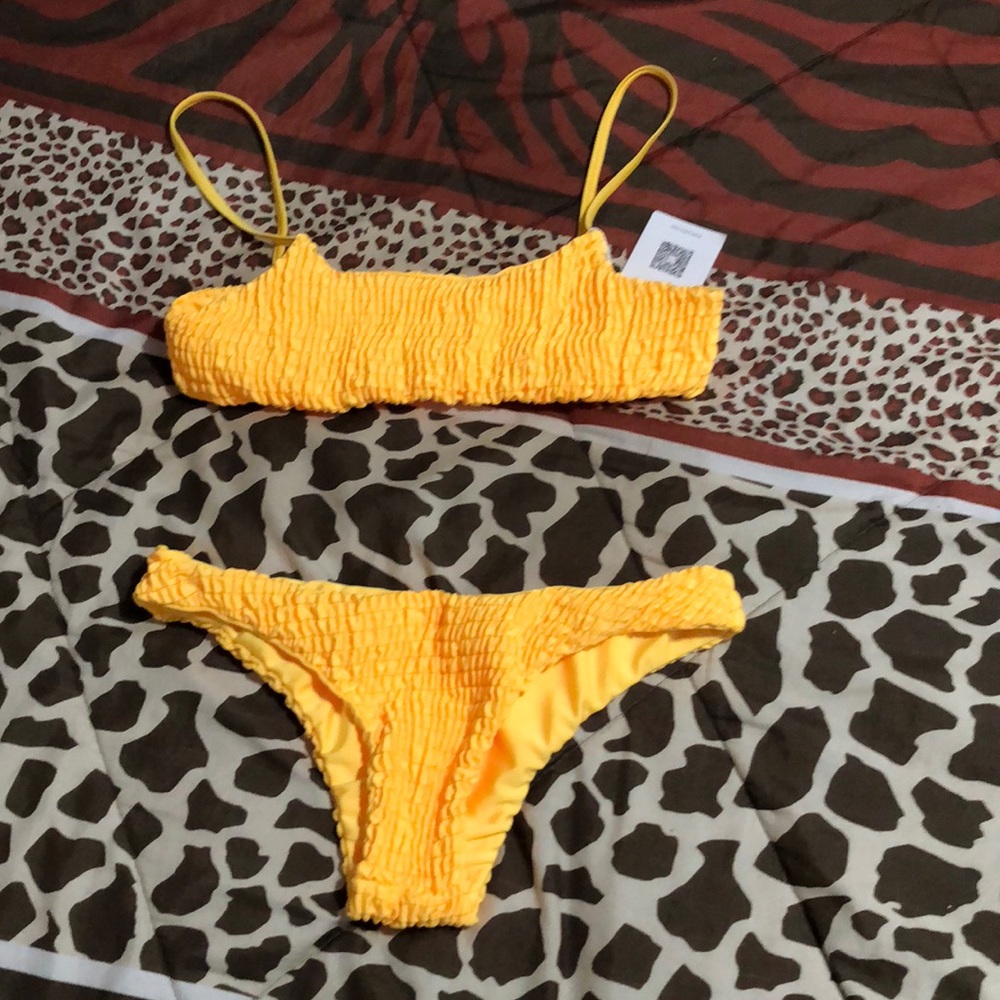 Yellow bikini